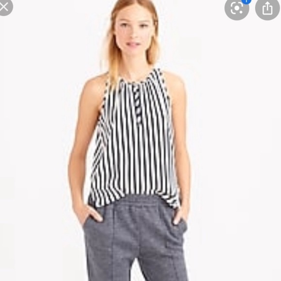 EUC J Crew Silk Trapeze Tank Top - Picture 6 of 6